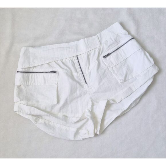FP Movement by Free People Pants - Free People Movement: In the Lead relaxed white cargo shorts